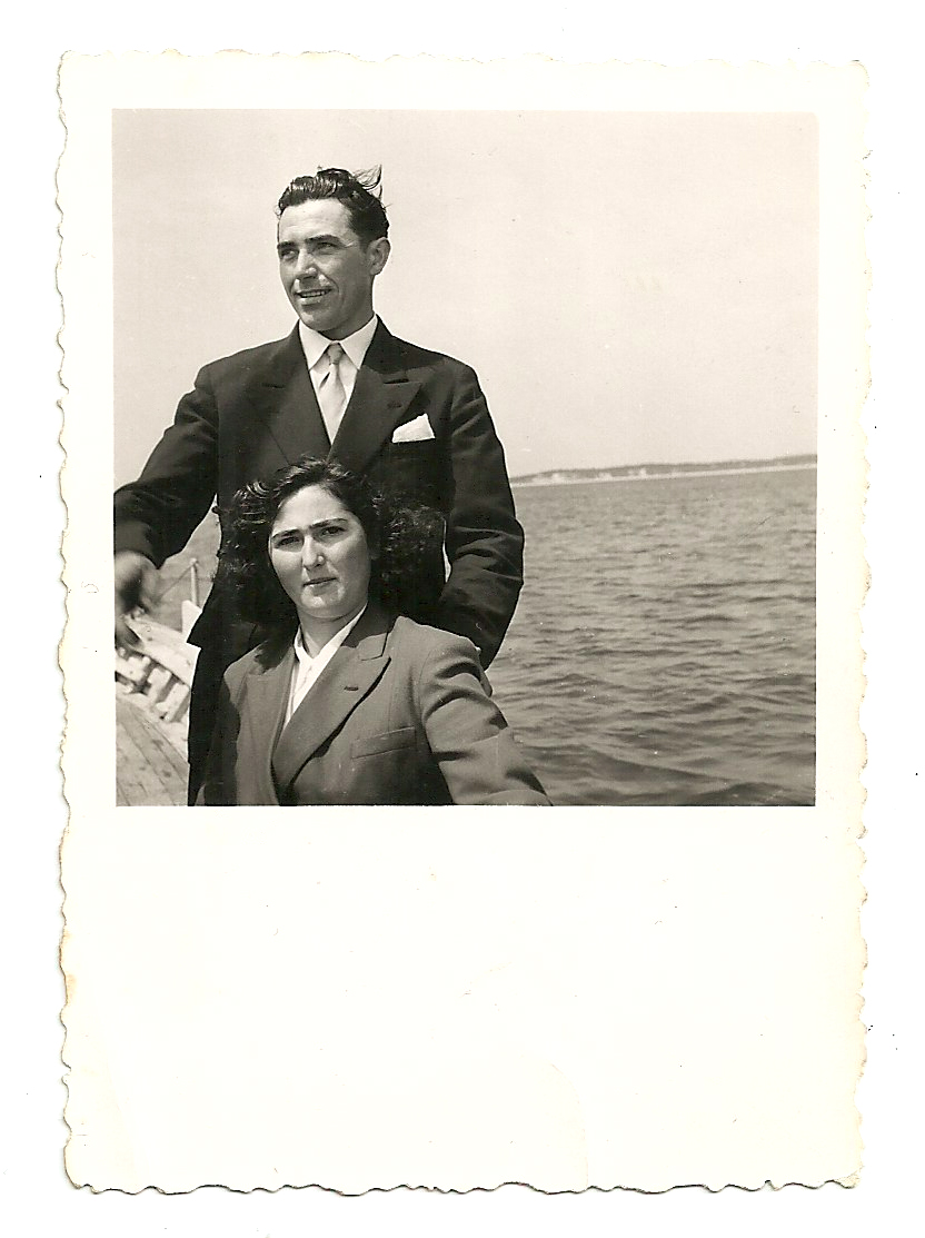 Mario and Edith Casol, 1954, Arcachon, France