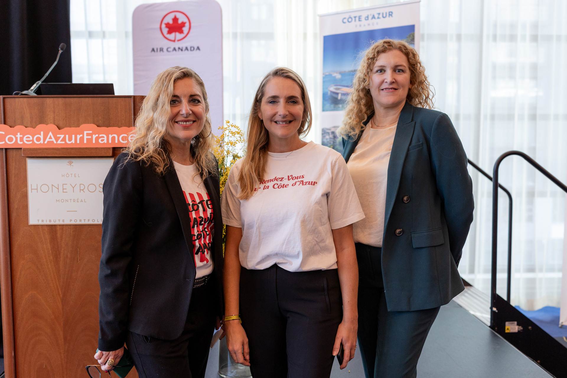 Claire Behar, Alexandra Borchio-Fontimp, Melanie Paul-Hus, Cote d'Azur Event in Montreal by Atout France Canada, Thursday February 5, 2026