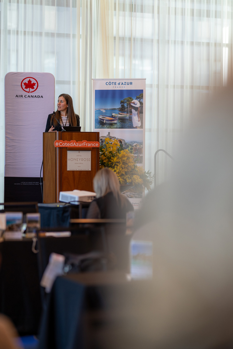 Julie Anne, Air Canada, Cote d'Azur Event in Montreal by Atout France Canada, Thursday February 5, 2026