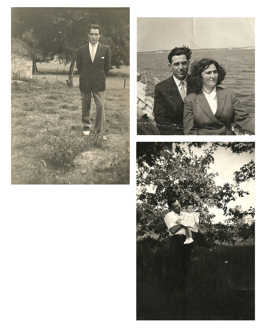 Mario, Edith et Maryse Casol, 1950s