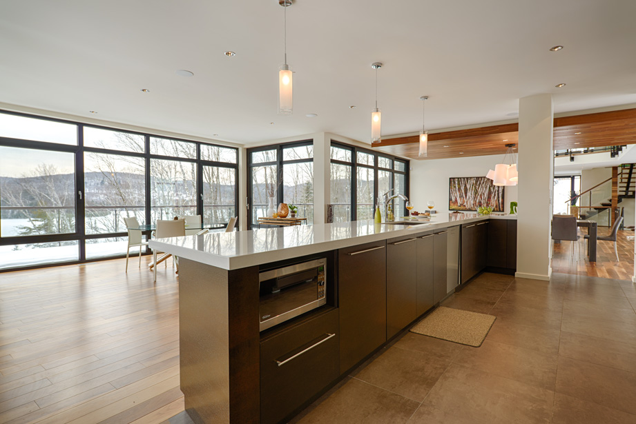 Open kitchen luxury chalet rental