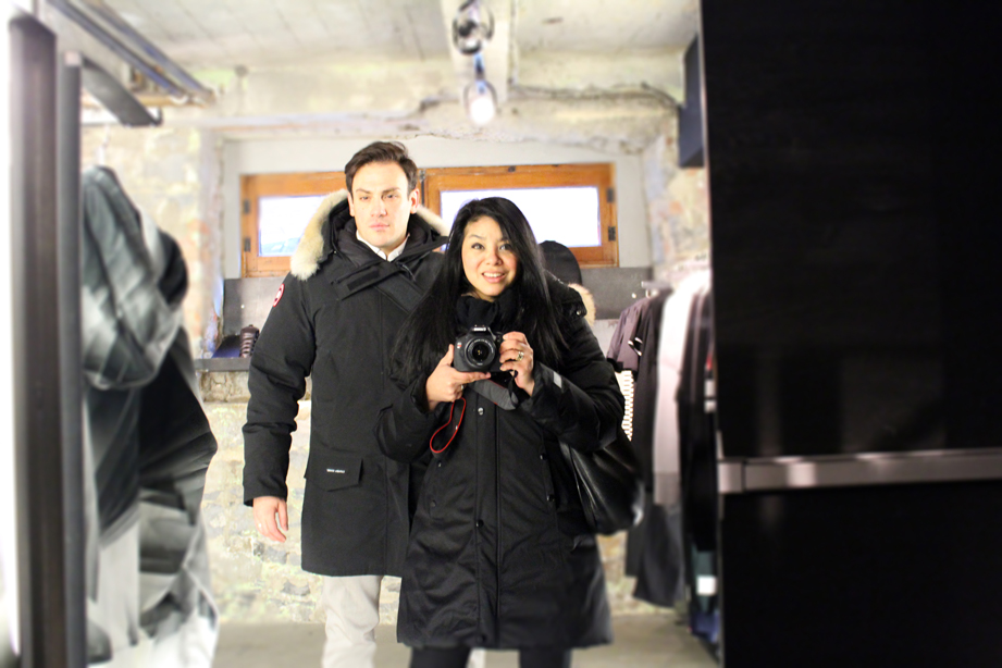 Mickaël & Noriko Casol shopping at Ssence on Rue St-Paul, Old Montreal