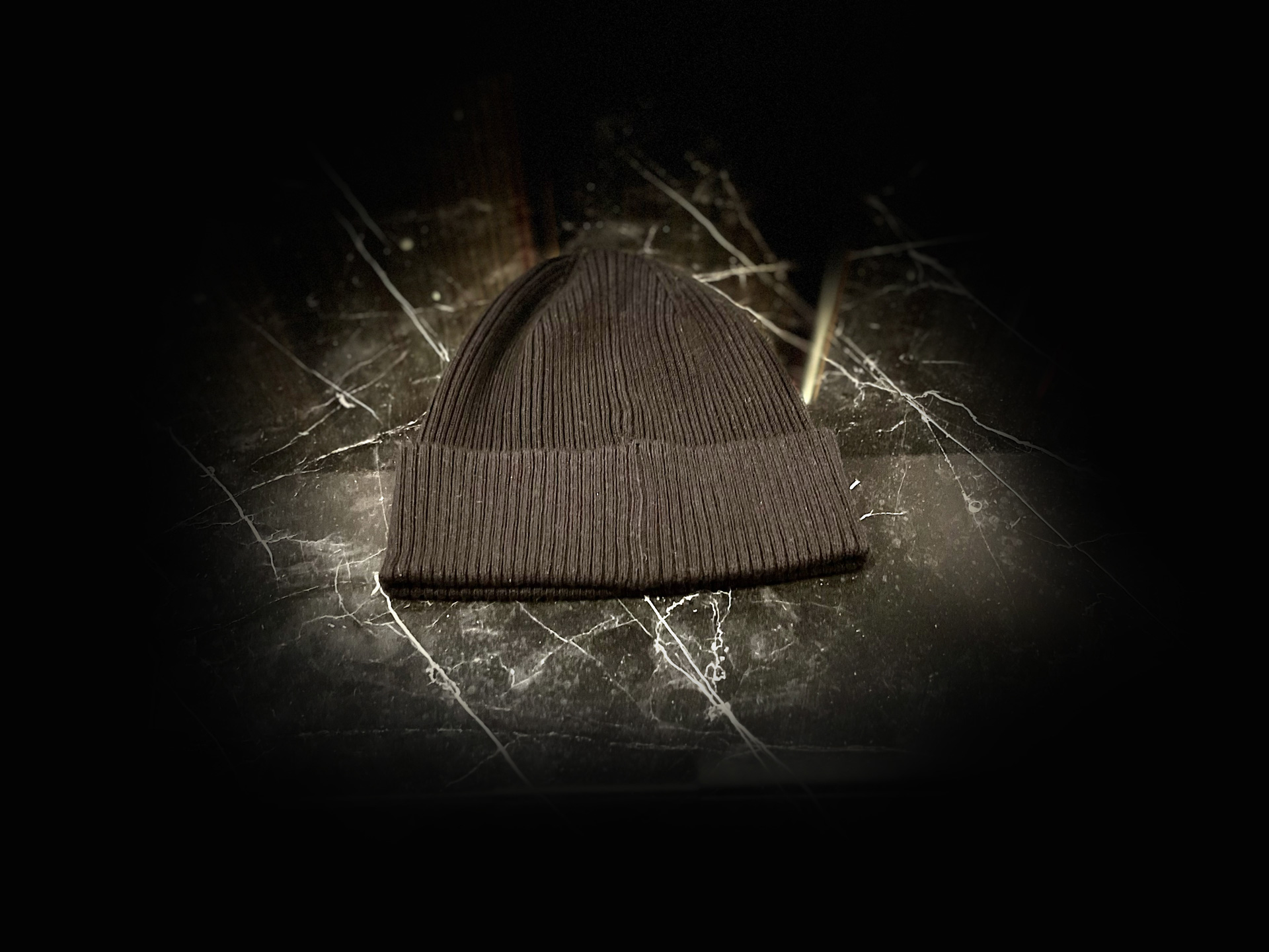 Casol Black Beanie Cotton Hat
