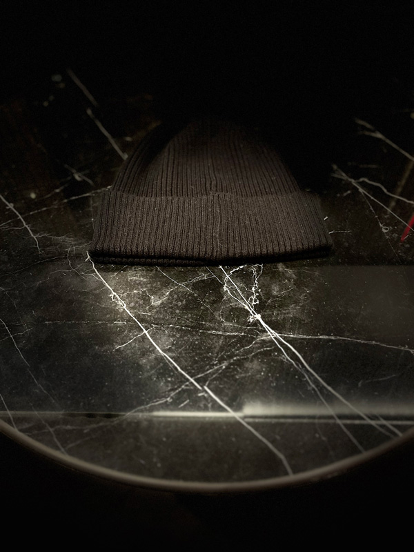 Casol Black Beanie Cotton Hat