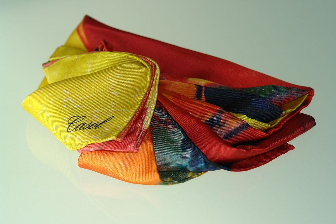 Maryse Casol silk scarf Hiver à Paris