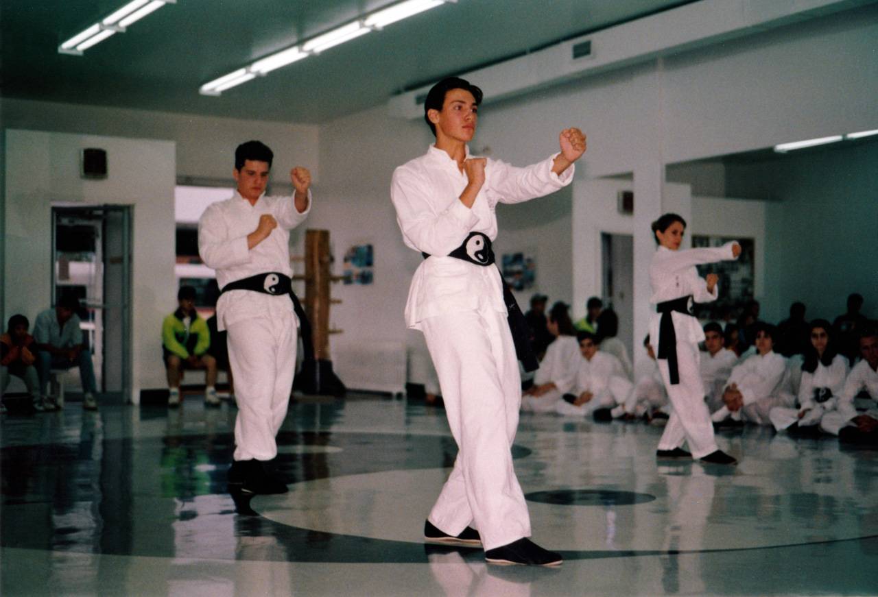 Mickaël Casol, 1995, Shaolin Wing Chun Nam Anh Kung Fu black belt 1st dan exam.