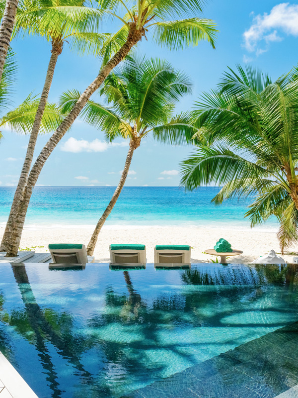 Restaurant at the Cheval Blanc Seychelles, Luxury Villas, Indian Ocean, Casol
