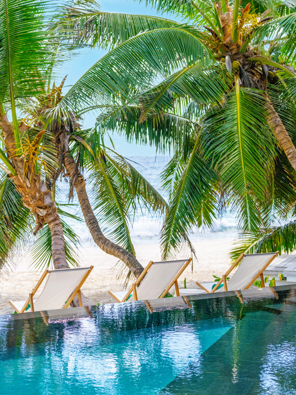 Restaurant at the Cheval Blanc Seychelles, Luxury Villas, Indian Ocean, Casol