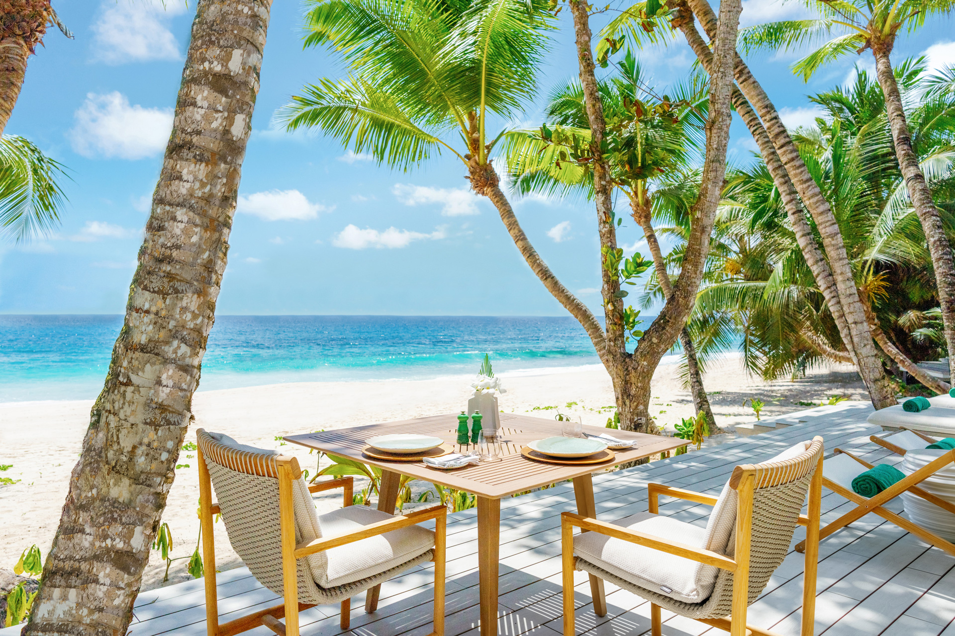 Restaurant at the Cheval Blanc Seychelles, Luxury Villas, Indian Ocean, Casol