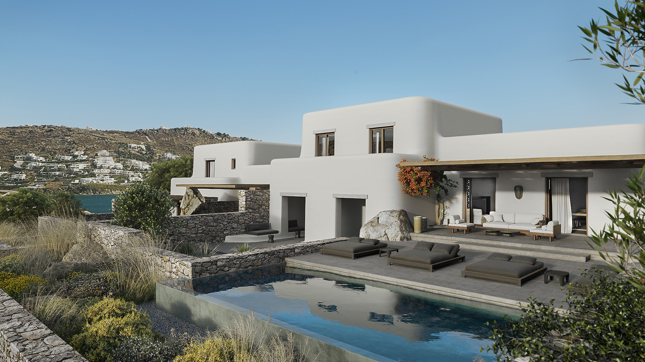 Villas de luxe au Kalesma Mykonos, Grèce - Casol