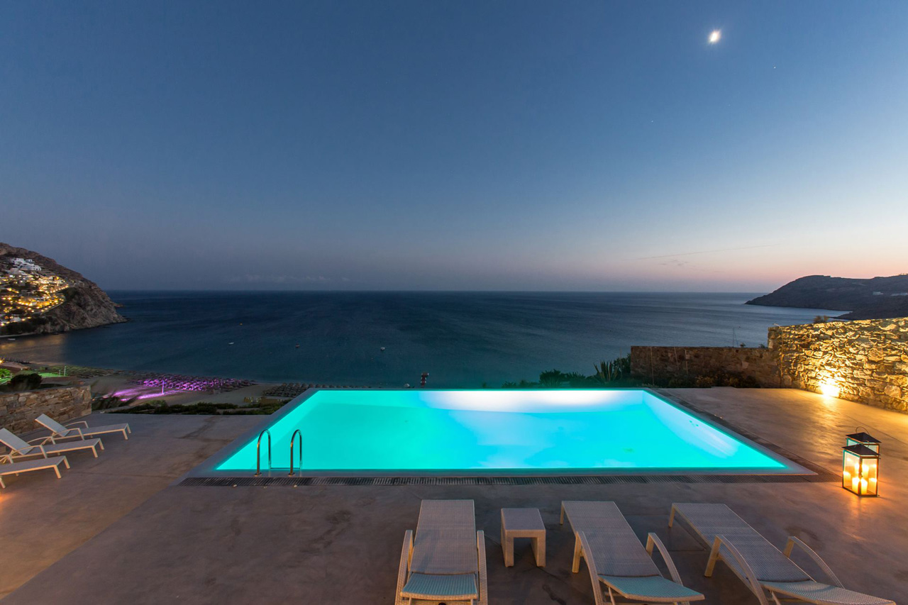 Villa Nouvelle, Elia Beach, Mykonos, Greece