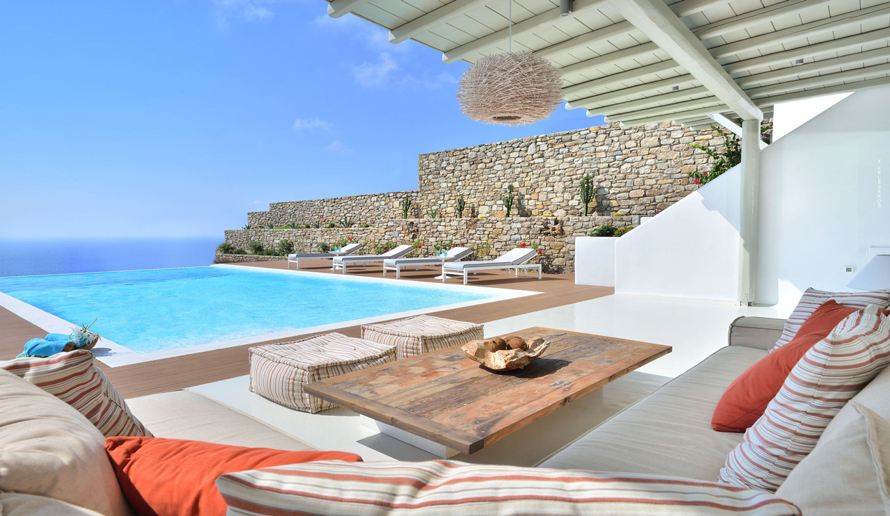 Villa White Star, Elia Beach, Mykonos, Greece