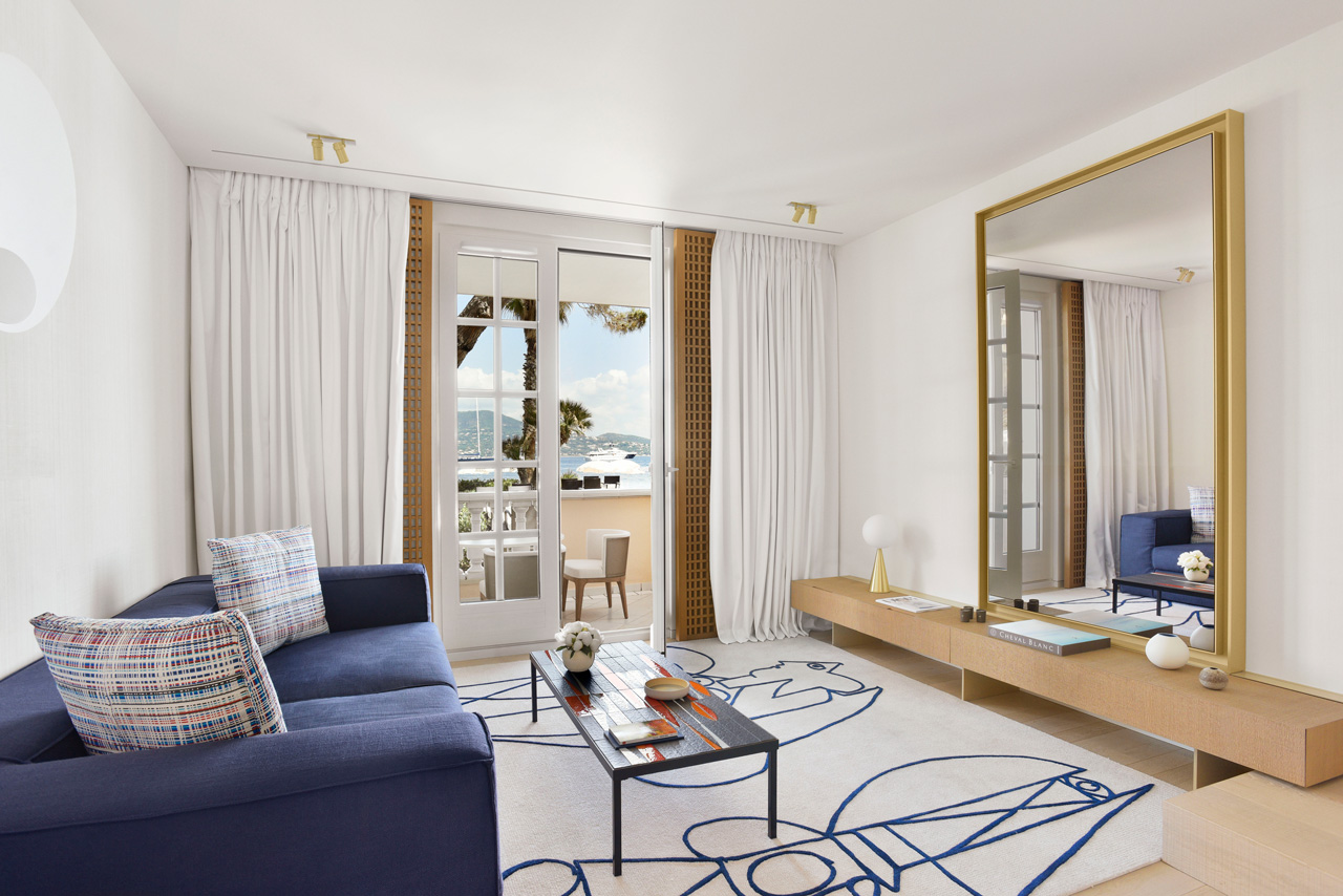 Duplex Sea Suite, Luxury Hotel Cheval Blanc St-Tropez, French Riviera, France, Casol